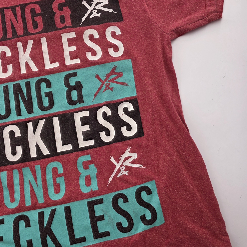 Young & Reckless Men’s Red Graphic Tee T-Shirt Large Y&R Logo Streetwear Casual‎ - Picture 5 of 16